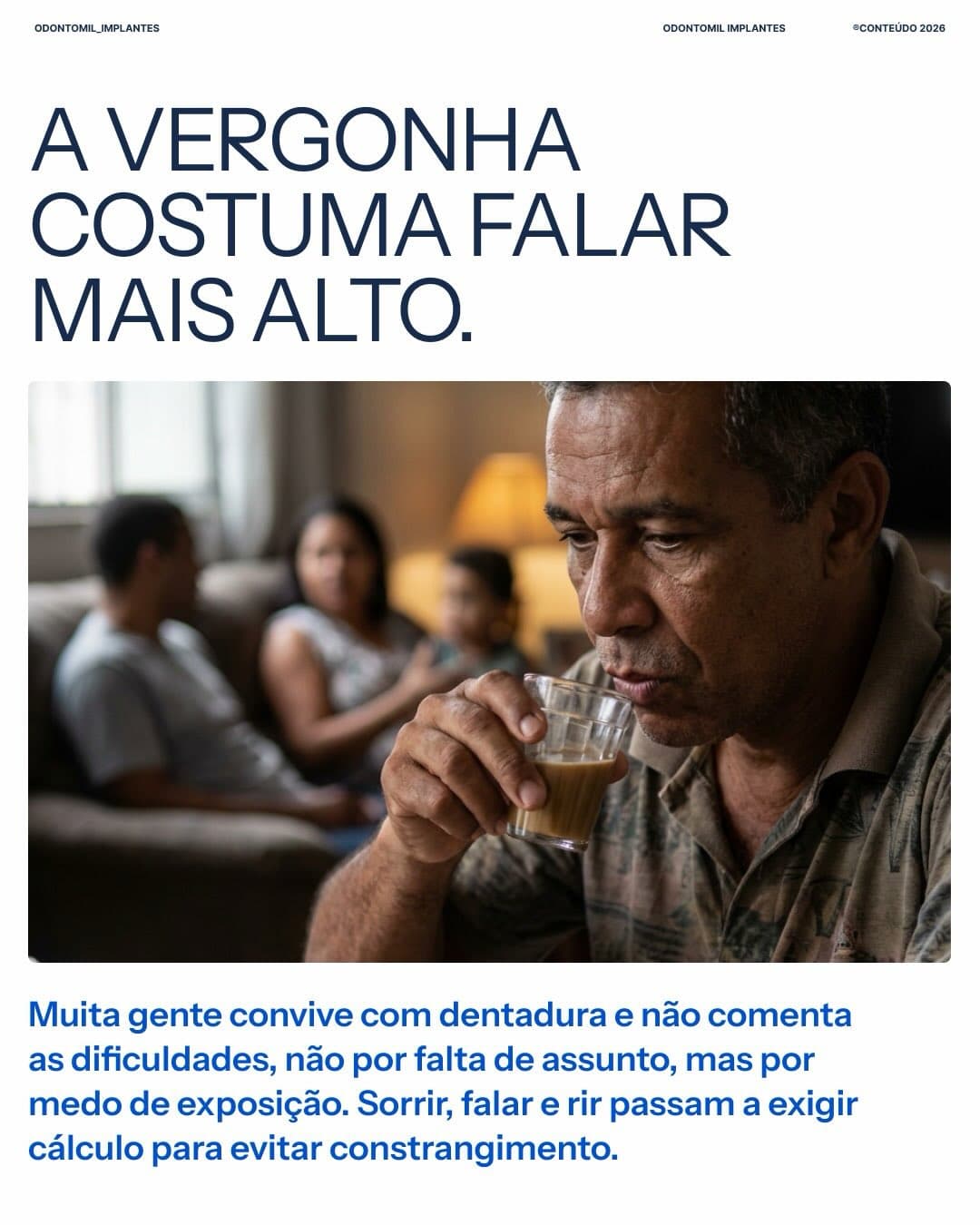 A vergonha costuma falar mais alto